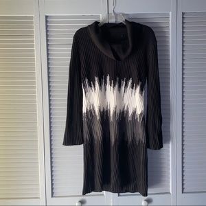 Black and White Sweater Dress
